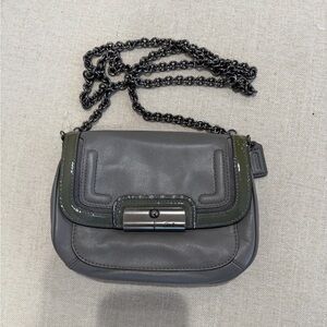 Coach Kristin Spectator Crossbody Chain Bag Gray